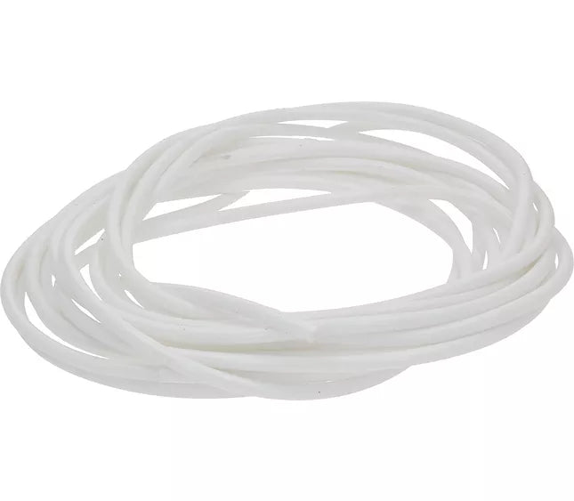 Silicon Hose 4x8 white 1 meter