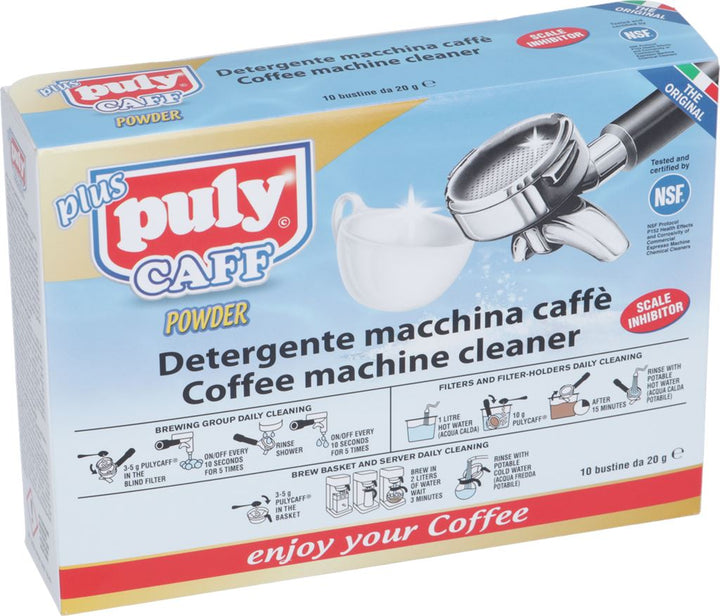 Limpiador Puly Caff Plus NSF Group - 10 bolsas de 20 g